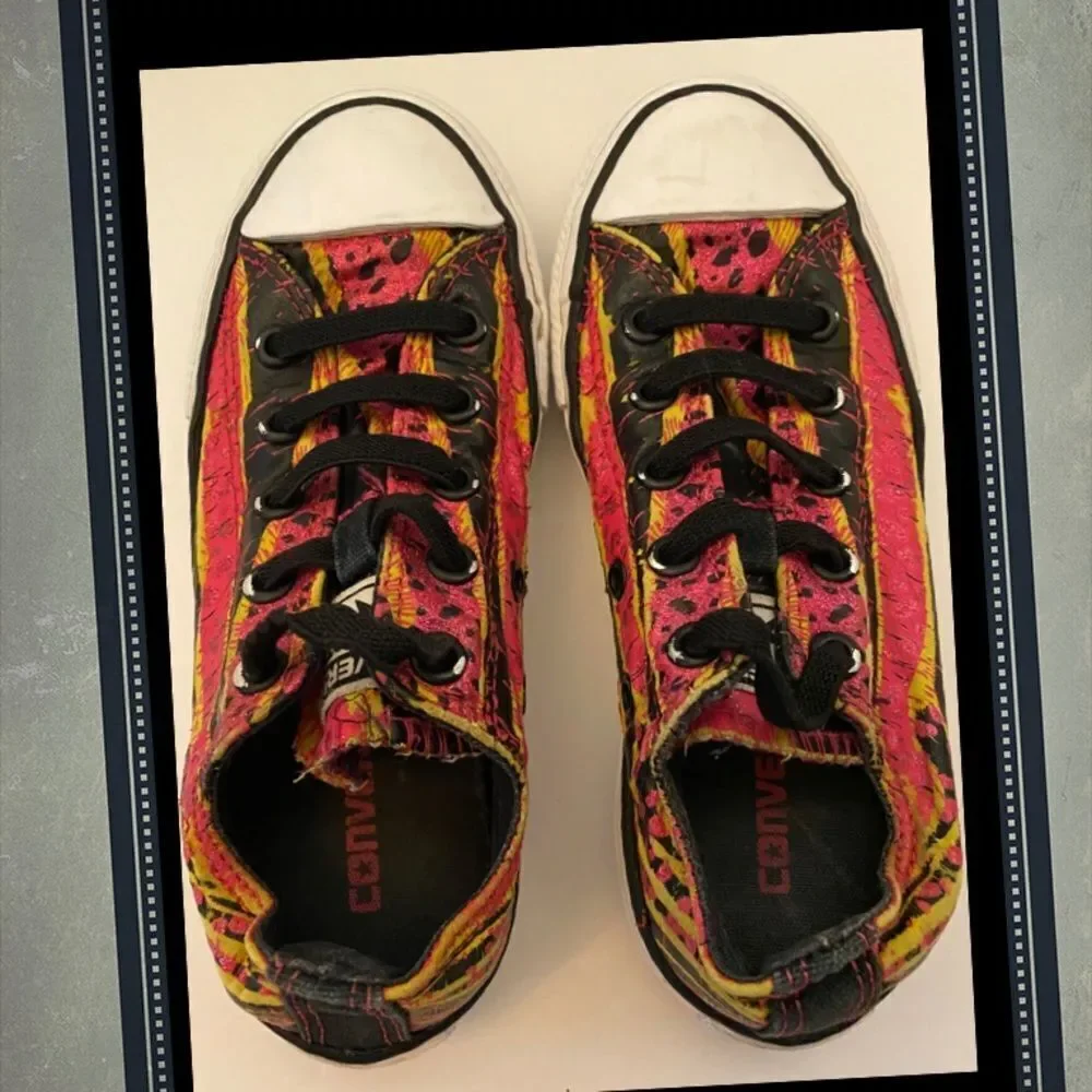 Converse All Star Girl's Animal Glitter Sneakers 12.5